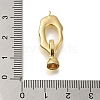 Brass Fold Over Clasps KK-H480-10G-3