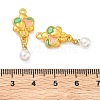 Alloy Enamel with Plastic Pearl Pendants FIND-G111-01MG-3