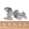 304 Stainless Steel Cuff Buttons G-C185-02P-4