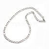 Tarnish Resistant 304 Stainless Steel Figaro Chains Necklaces NJEW-I060-09A-2