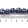 Handmade Blue and White Porcelain Beads Strands PORC-I027-03B-4