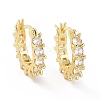 Cubic Zirconia Hoop Earrings EJEW-E277-04G-1