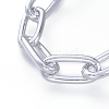 Aluminum Paperclip Chain Necklaces NJEW-JN02796-2