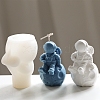 3D Spaceman on the Moon DIY Candle Food Grade Silicone Molds PW-WG51840-01-1