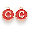 Golden Plated Alloy Charms ENAM-SZ0001-25C-C-2