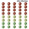 40Pcs 4 Styles Alloy Enamel Beads Caps ENAM-YW0003-97-3