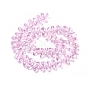 Electroplate Glass Faceted Teardrop Beads Strands X-EGLA-D014-36-2