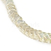 Electroplate Transparent Glass Beads Strands EGLA-L044-B-FR01-2