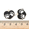 Alloy Enamel Paw Print Pendants ENAM-I062-01KCG-01-3