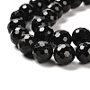 Natural Black Tourmaline Beads Strands G-K345-A04-03-4