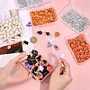 50Pcs PP Plastic Bead Containers with Hinged Lid CON-DR0001-09-3
