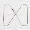 304 Stainless Steel Snake Chain Necklace Making STAS-P045-18-3