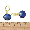 Brass Enamel Leverback Earrings for Women EJEW-U032-01G-5