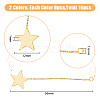 SUPERFINDINGS 16Pcs 2 Colors Brass Big Pendants KK-FH0005-60-2