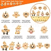 14Pcs 7 Styles Halloween Theme Rack Plating Luminous Alloy Enamel Pendants ENAM-FS0002-10G-5