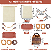 DIY Women's Plastic Rattan Woven Handbag Set DIY-WH0033-25-2