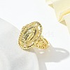 Virgin Mary Theme Finger Rings RJEW-G337-36G-01-3