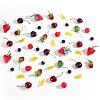 AHADERMAKER 60Pcs 7 Style Plastic Imitation Fruit Ornaments DJEW-GA0001-50-1