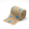 Dot Printed Burlap Ribbon OCOR-R071-26-3