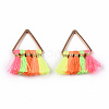 Polyester Tassel Pendants FIND-R086-08G-2