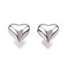 Rhodium Plated 925 Sterling Silver Beads STER-T007-95P-1