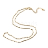 Brass Link Chain Necklaces NJEW-K123-03G-2