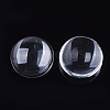 Transparent Glass Cabochons GGLA-R026-20mm-B-2