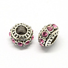 Alloy Rhinestone European Beads MPDL-R036-01J-1