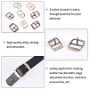 WADORN 16Pcs 8 Colors Rectangle Adjustable Alloy & Iron Slider Buckles FIND-WR0003-62A-4