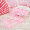 Gorgecraft Ostrich Feather Tassel Ribbon DIY-GF0008-68A-4