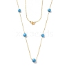 Synthetic Turquoise Beads Necklaces BJEW-B078-01G-3
