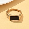 316L Stainless Steel Natural Gemstone Finger Rings for Women RJEW-U054-02C-02G-2