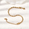 304 Stainless Steel Cable Chains Bracelets for Women BJEW-A158-02B-G-2