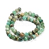 Natural Green Line Jasper  Beads Strands G-B128-A03-03-5