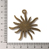 Tibetan Alloy Flower Pendant Cabochon Bezel Settings PALLOY-A13079-AB-NR-3