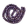 Opaque Baking Paint Glass Beads Strands GLAA-Q110-03A-09-2