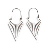 Bohemian Style 304 Stainless Steel Triangle Hoop Earrings FS-WG1E45B-02-1