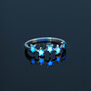 Luminous 304 Stainless Steel Star Finger Ring LUMI-PW0001-120I-1