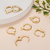 Brass Huggie Hoop Earring Findings X-KK-L179-04G-A-8