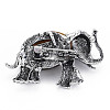 Elephant Alloy Brooch PALLOY-N166-001-B01-RS-3