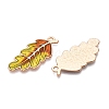 Thanksgiving Day Theme Alloy Enamel Pendants ENAM-T020-52I-01-2