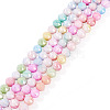 2 Strands Anti-Tarnish Electroplate Glass Beads Strands GLAA-TA0003-56-4