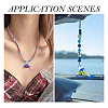 5Pcs 5 Colors Handmade Lampwork Big Pendants LAMP-TA0001-72-8
