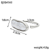 Anti-Tarnish 304 Stainless Steel Cuff Rings RJEW-OY001-07P-2