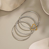304 Stainless Steel Three-layer Bangles RT3191-4