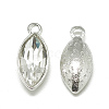 Alloy Glass Pendants PALLOY-T041-7x15mm-01-1