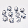 Faceted Glass Rhinestone Charms RGLA-F051-10mm-001BS-1