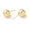 Rack Plated Brass Ball Stud Earrings for Women EJEW-H004-01G-2