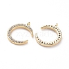 Brass Micro Pave Cubic Zirconia Charms X-ZIRC-Q002-142G-1