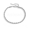 Stainless Steel Rope Chain Anklets for Women WGB107D-01-2